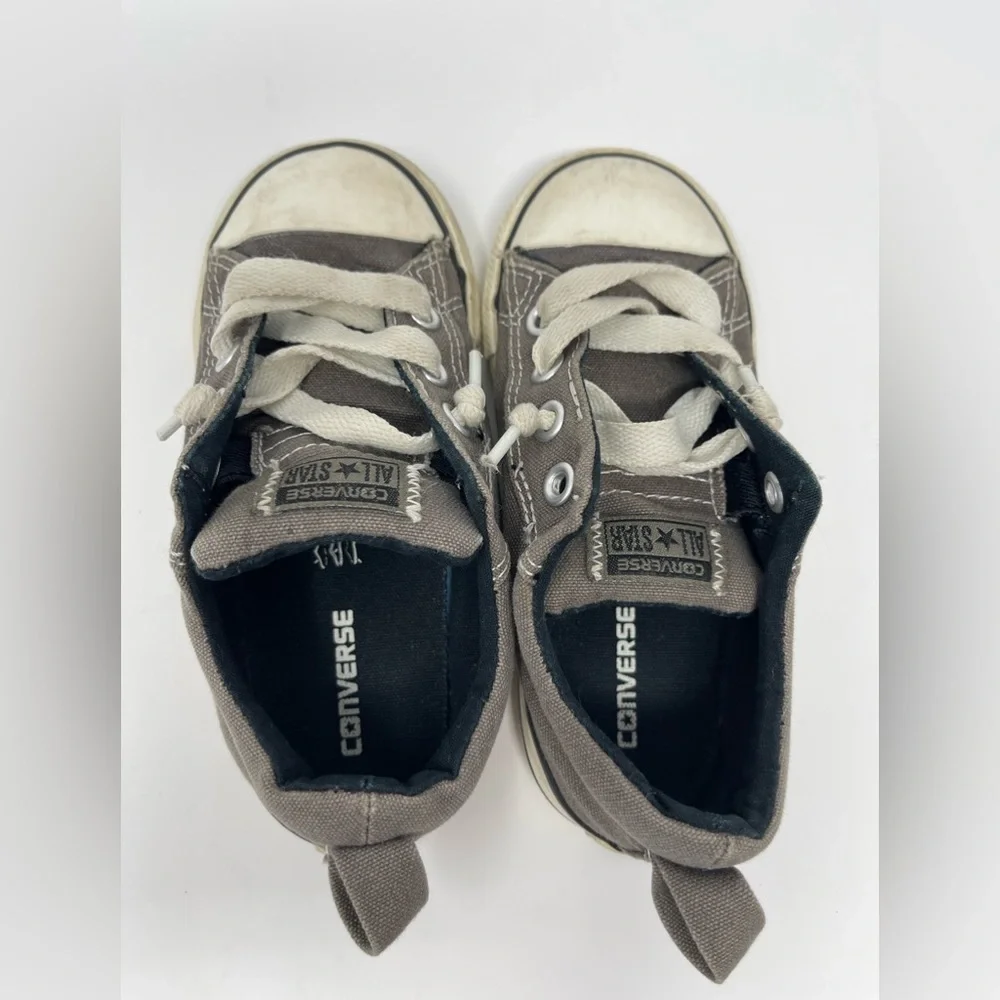 CONVERSE: Gray/White All-Star Low Top Chuck Taylor Sneaker/Tennis Shoe, Size 10